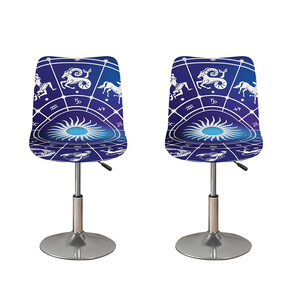 Zodiac Horoscopes Print Bar Stool Covers