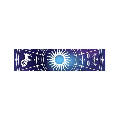 Zodiac Horoscopes Print Bed Runner