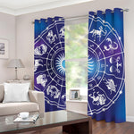 Zodiac Horoscopes Print Blackout Grommet Curtains
