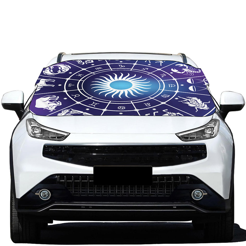 Zodiac Horoscopes Print Car Windshield Snow Cover