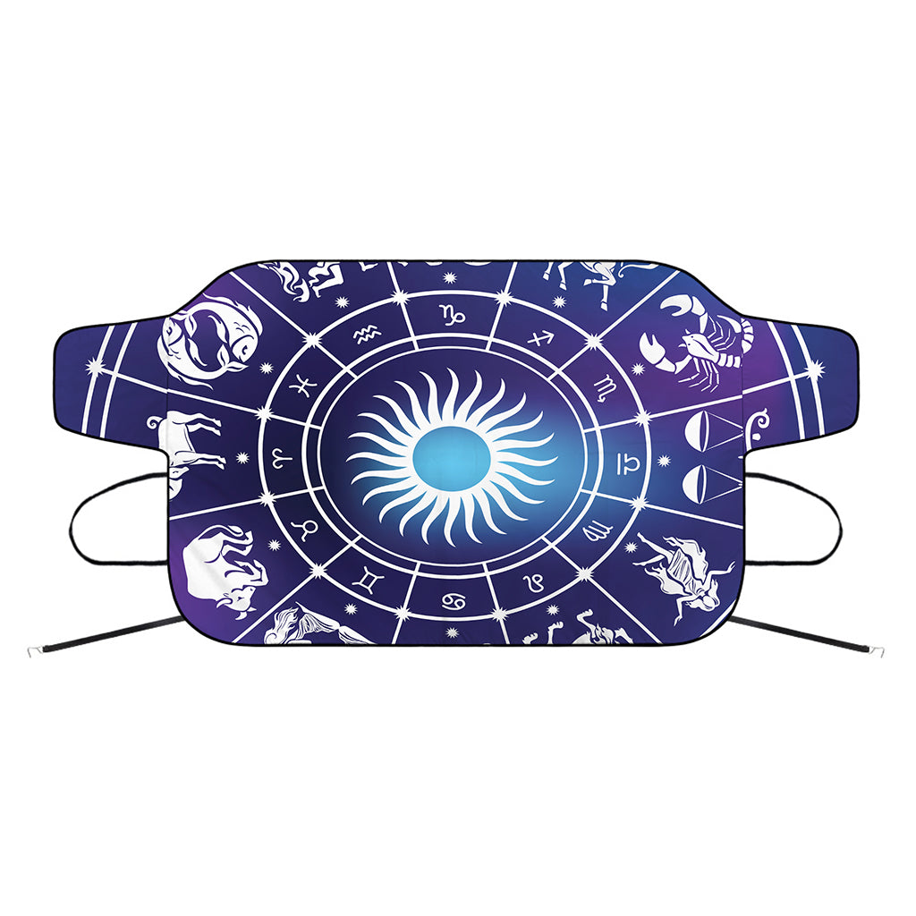 Zodiac Horoscopes Print Car Windshield Snow Cover