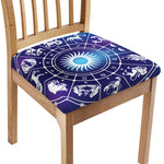 Zodiac Horoscopes Print Chair Cushion Cover