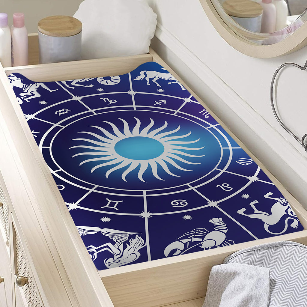 Zodiac Horoscopes Print Changing Pad Cover