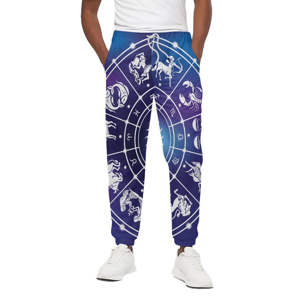 Zodiac Horoscopes Print Cotton Pants