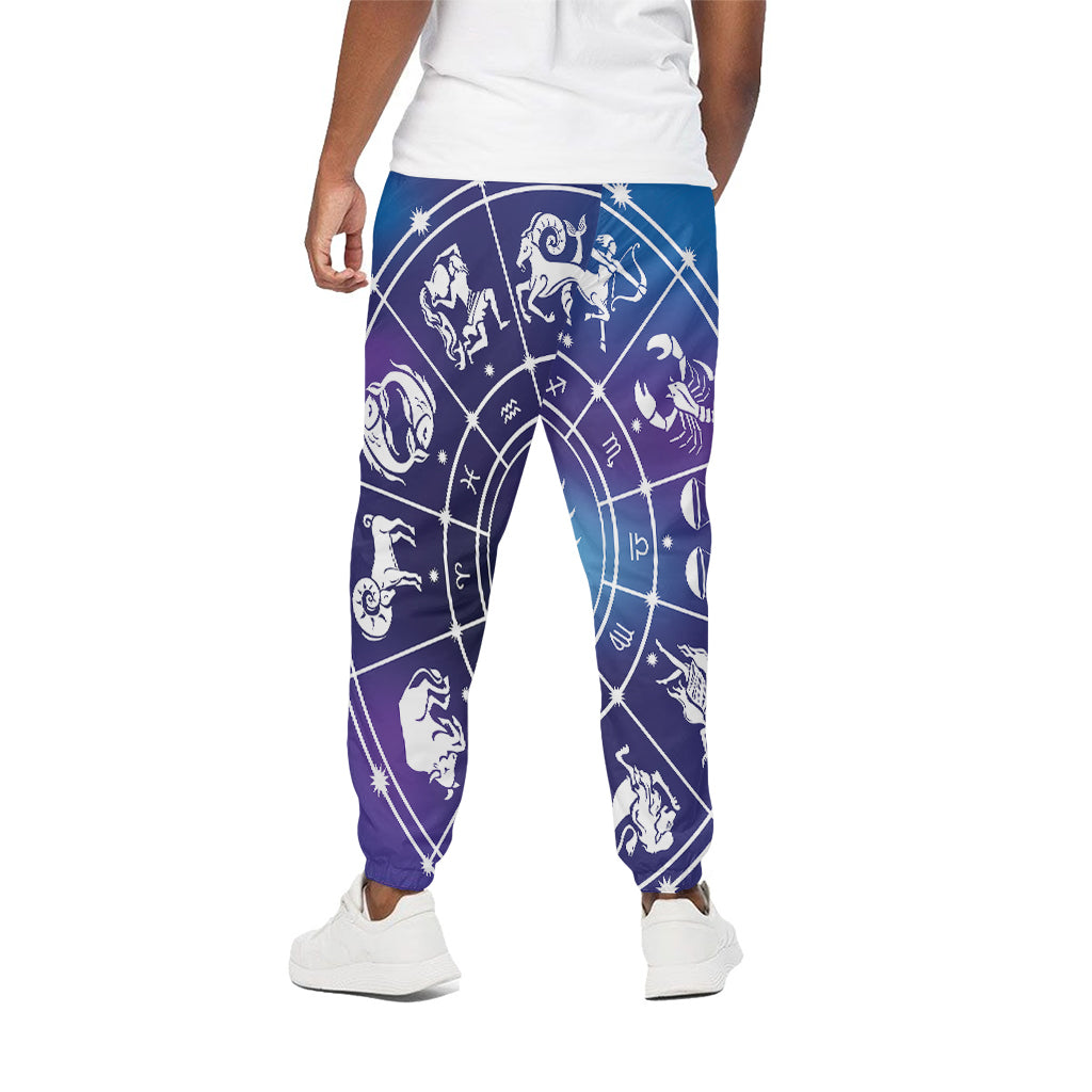 Zodiac Horoscopes Print Cotton Pants