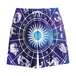 Zodiac Horoscopes Print Cotton Shorts