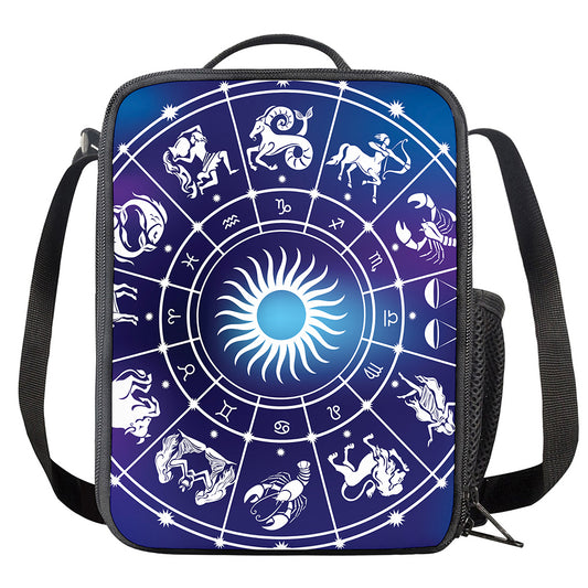 Zodiac Horoscopes Print Crossbody Lunch Bag