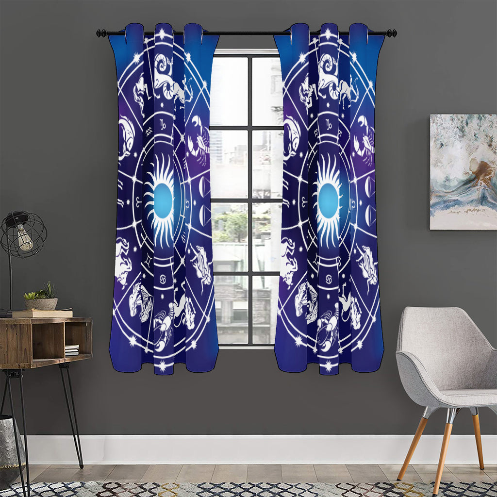 Zodiac Horoscopes Print Curtain
