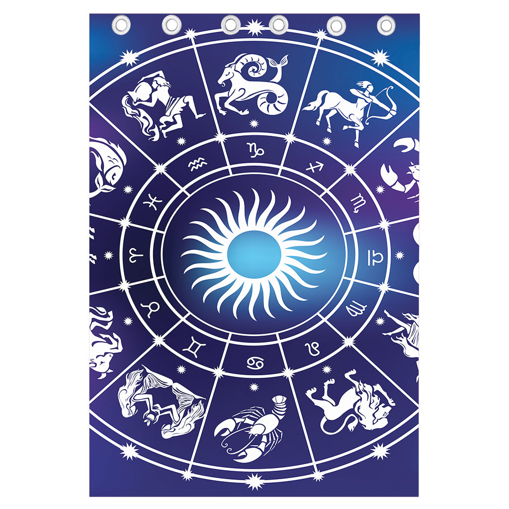 Zodiac Horoscopes Print Curtain
