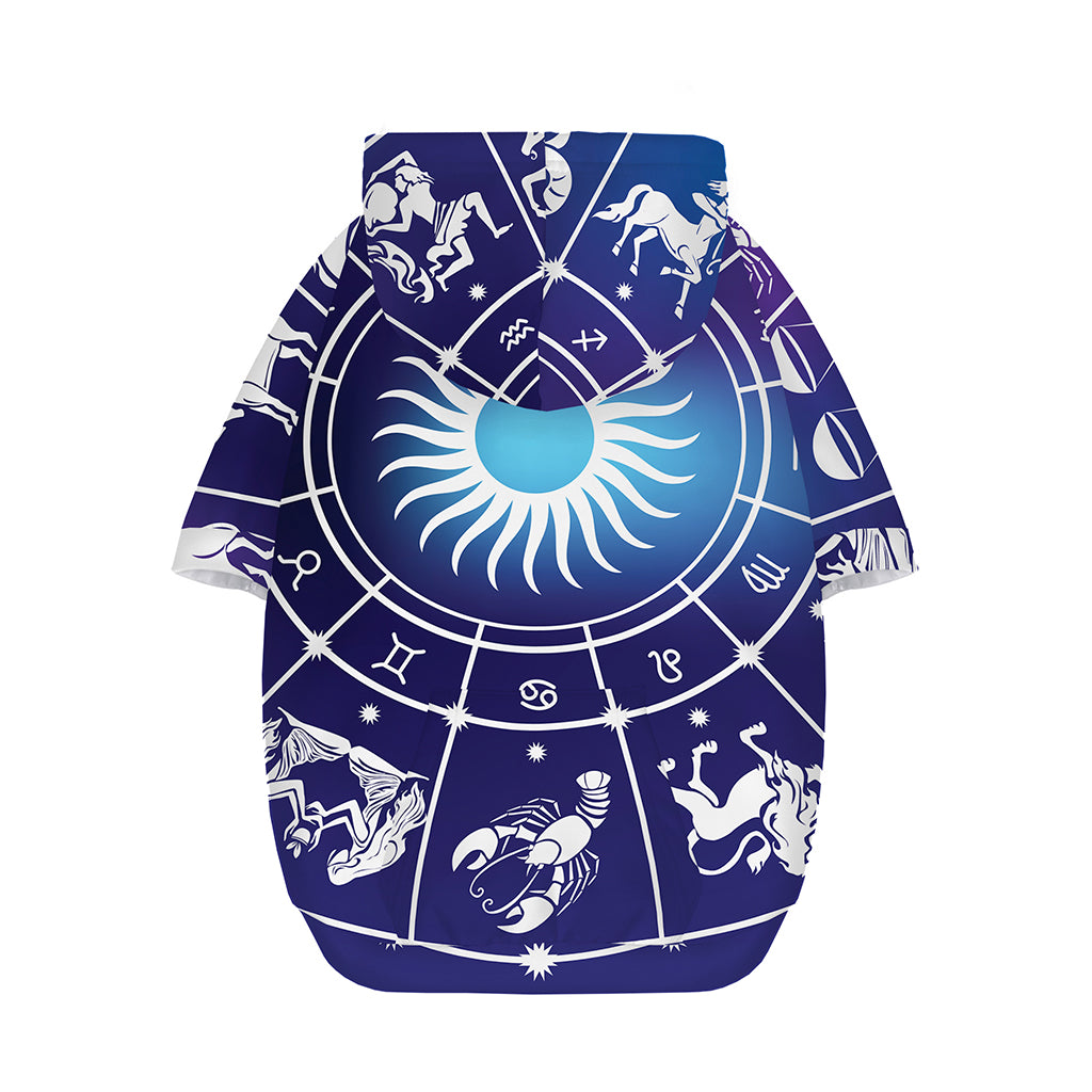 Zodiac Horoscopes Print Dog Zip Up Hoodie