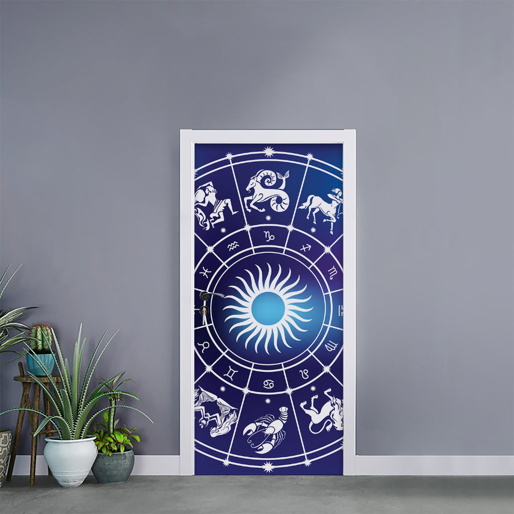 Zodiac Horoscopes Print Door Sticker