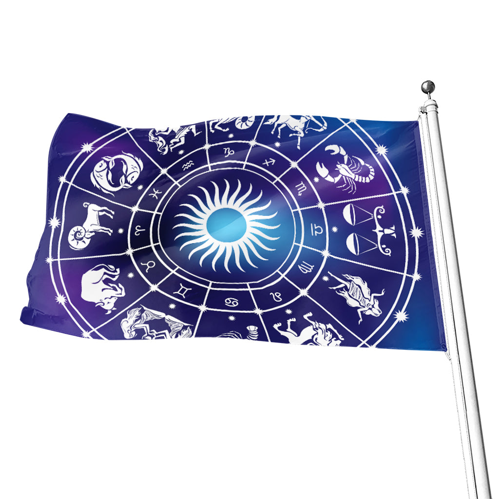 Zodiac Horoscopes Print Flag