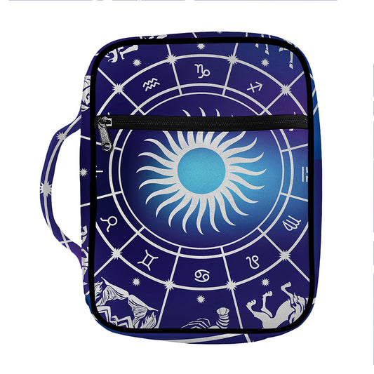 Zodiac Horoscopes Print Front Pocket Bible Bag
