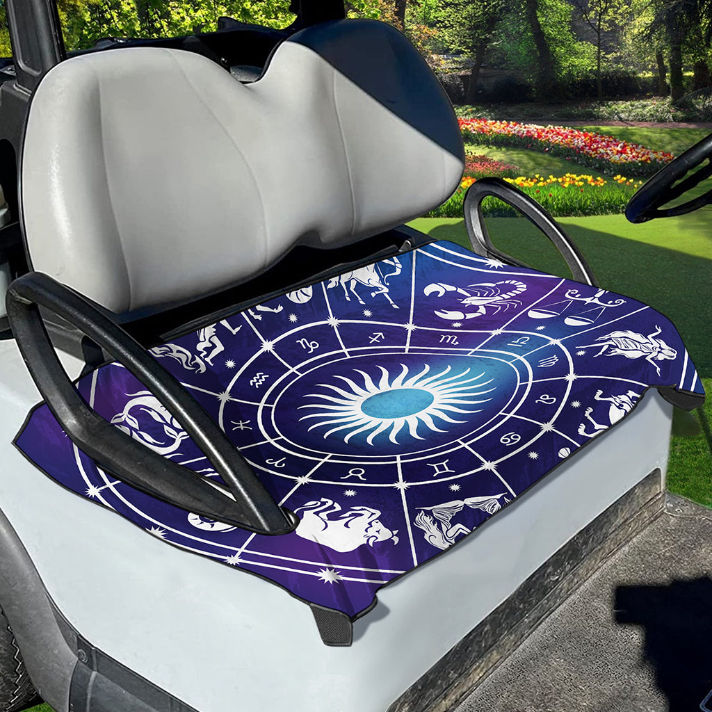 Zodiac Horoscopes Print Golf Cart Seat Cover