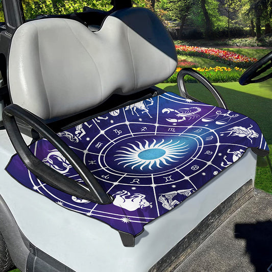 Zodiac Horoscopes Print Golf Cart Seat Cover