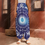 Zodiac Horoscopes Print Harem Pants