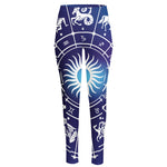 Zodiac Horoscopes Print High-Waisted Pocket Leggings