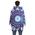 Zodiac Horoscopes Print Hoodie Blanket