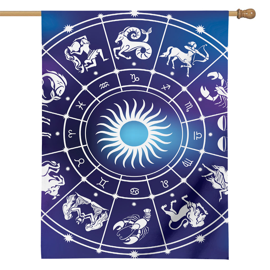 Zodiac Horoscopes Print House Flag