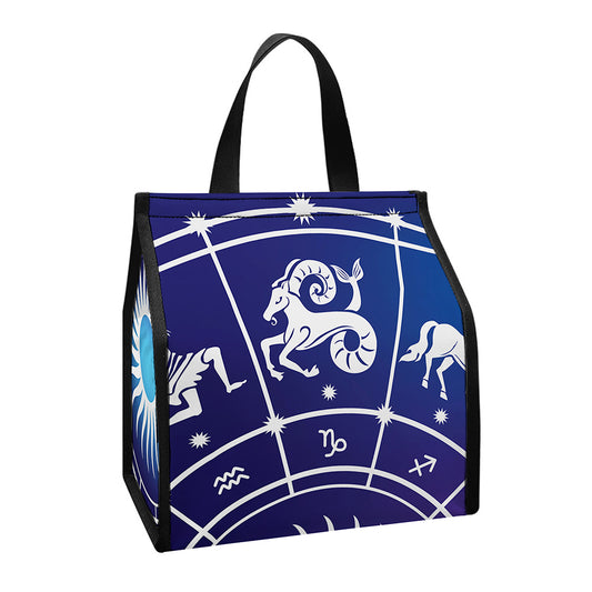 Zodiac Horoscopes Print Insulated Lunch Tote