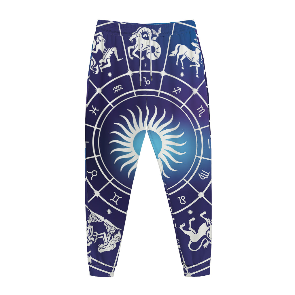 Zodiac Horoscopes Print Jogger Pants