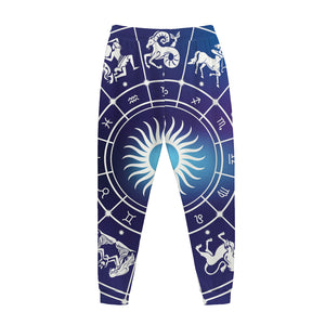 Zodiac Horoscopes Print Jogger Pants