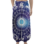 Zodiac Horoscopes Print Lantern Pants