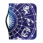 Zodiac Horoscopes Print Leather Bible Cover