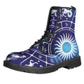 Zodiac Horoscopes Print Lace-Up Boots
