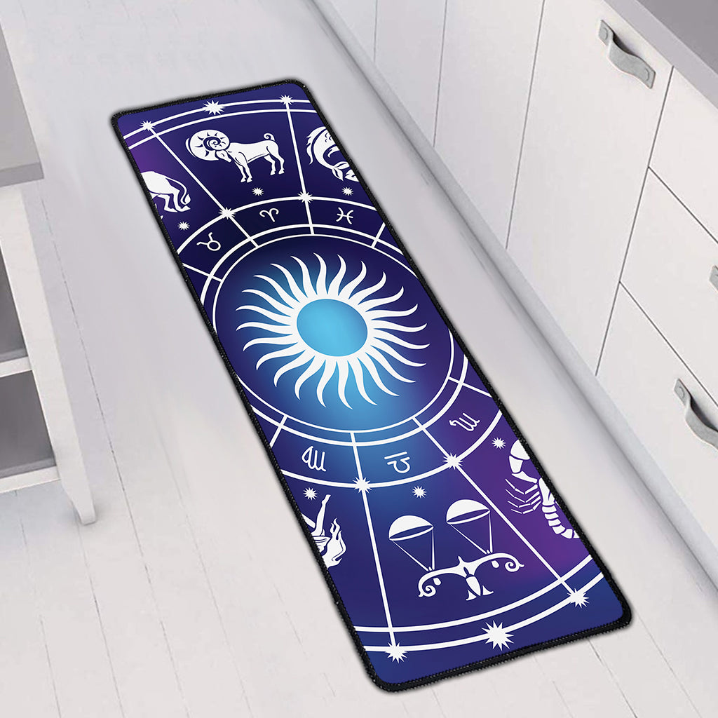 Zodiac Horoscopes Print Long Kitchen Mat