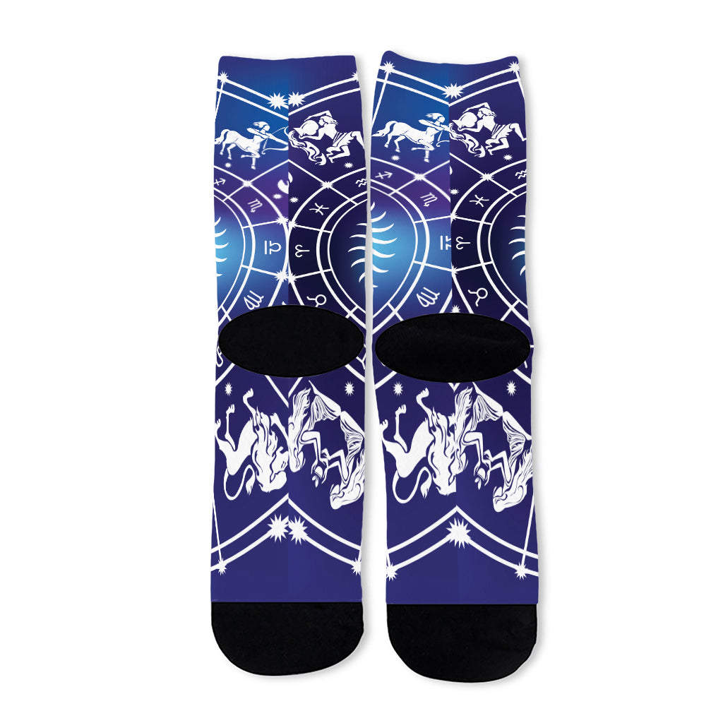 Zodiac Horoscopes Print Long Socks