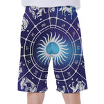 Zodiac Horoscopes Print Men's Beach Shorts