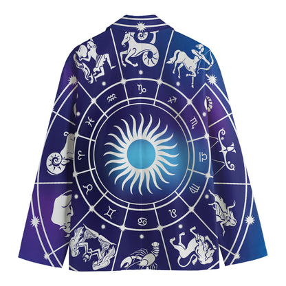 Zodiac Horoscopes Print Men's Blazer