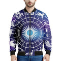 Zodiac Horoscopes Print Men's Bomber Jacket