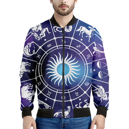 Zodiac Horoscopes Print Men's Bomber Jacket