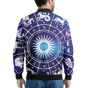 Zodiac Horoscopes Print Men's Bomber Jacket