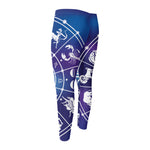 Zodiac Horoscopes Print Men's Compression Pants