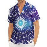 Zodiac Horoscopes Print Men's Deep V-Neck Shirt