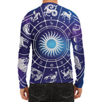 Zodiac Horoscopes Print Men's Long Sleeve Rash Guard