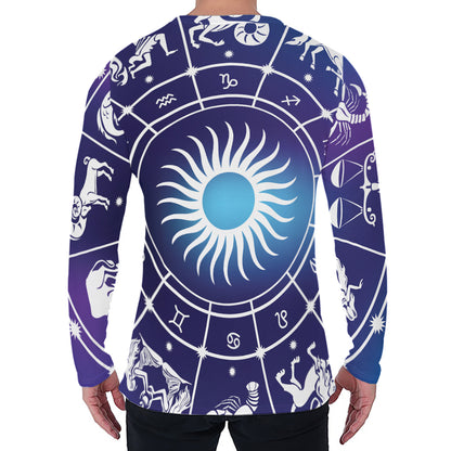 Zodiac Horoscopes Print Men's Long Sleeve T-Shirt