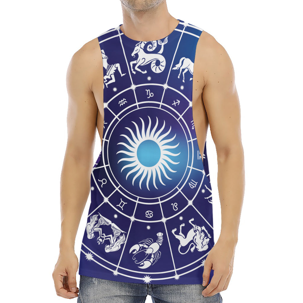 Zodiac Horoscopes Print Men's Muscle Tank Top