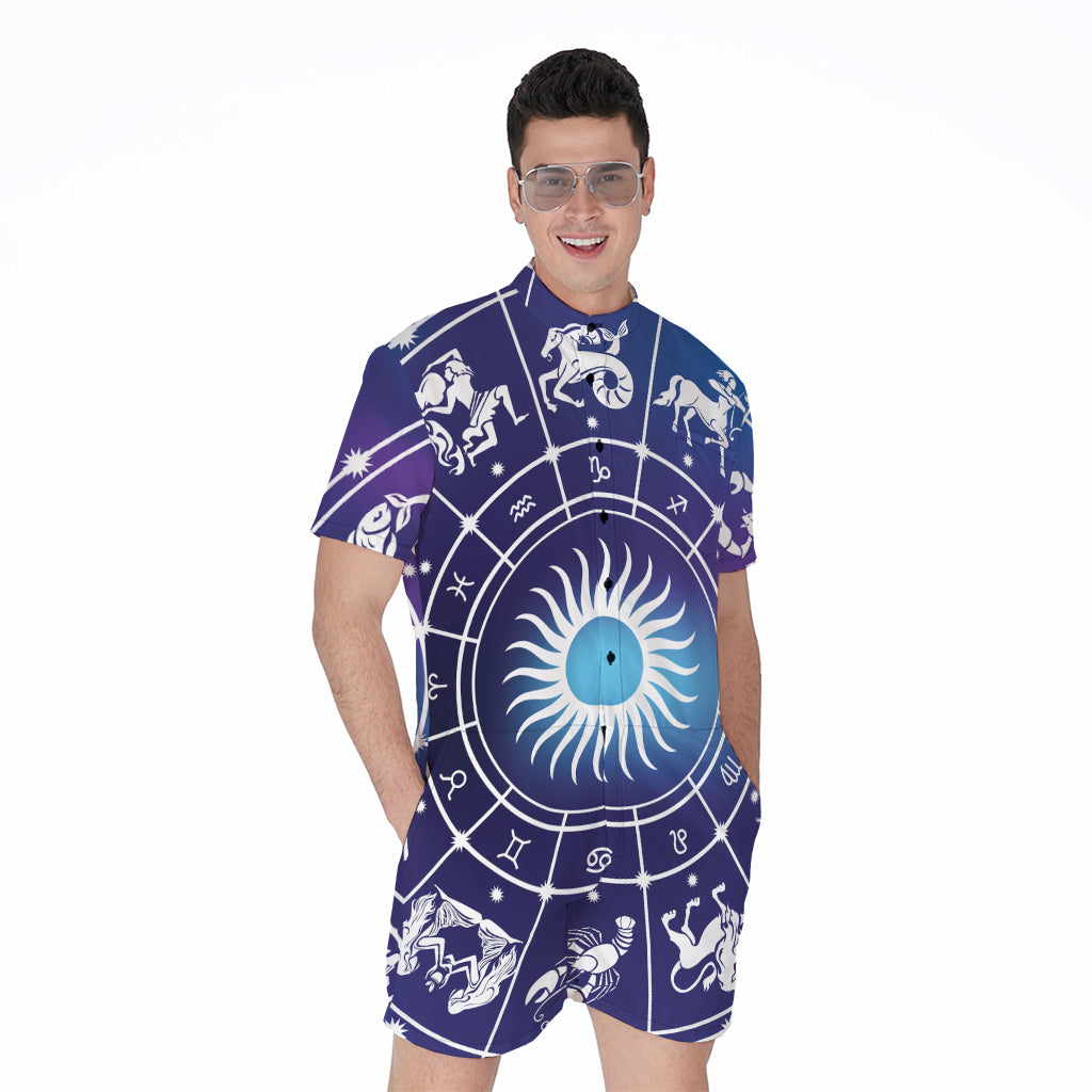 Zodiac Horoscopes Print Men's Rompers