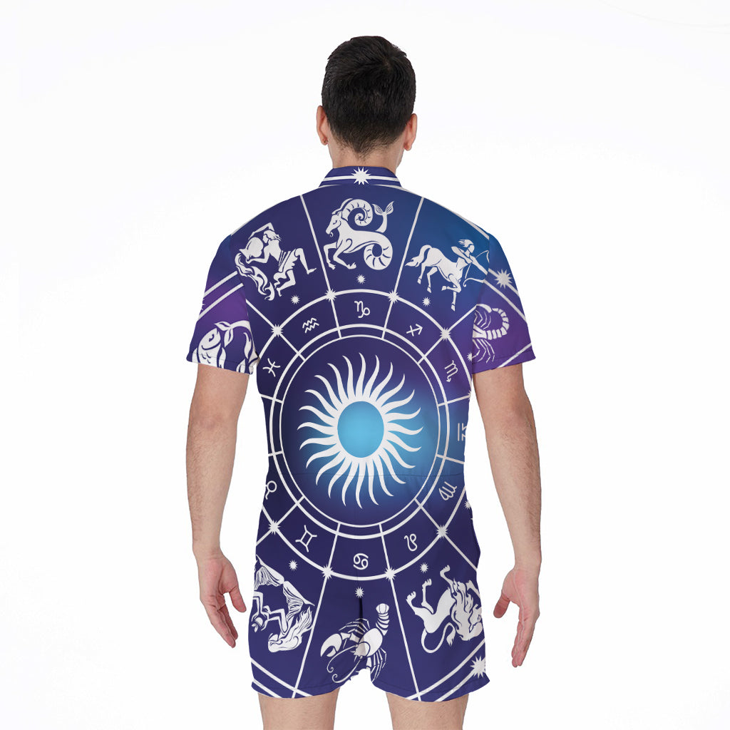 Zodiac Horoscopes Print Men's Rompers