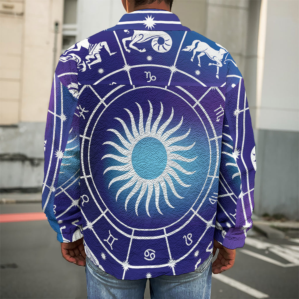 Zodiac Horoscopes Print Men's Shirt Jacket