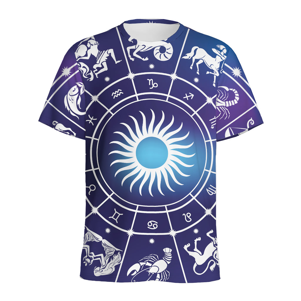 Zodiac Horoscopes Print Men's Sports T-Shirt
