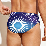 Zodiac Horoscopes Print Men's Swim Briefs