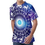 Zodiac Horoscopes Print Men's Velvet T-Shirt