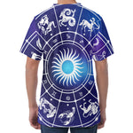 Zodiac Horoscopes Print Men's Velvet T-Shirt