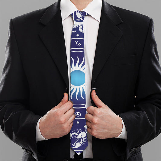 Zodiac Horoscopes Print Necktie