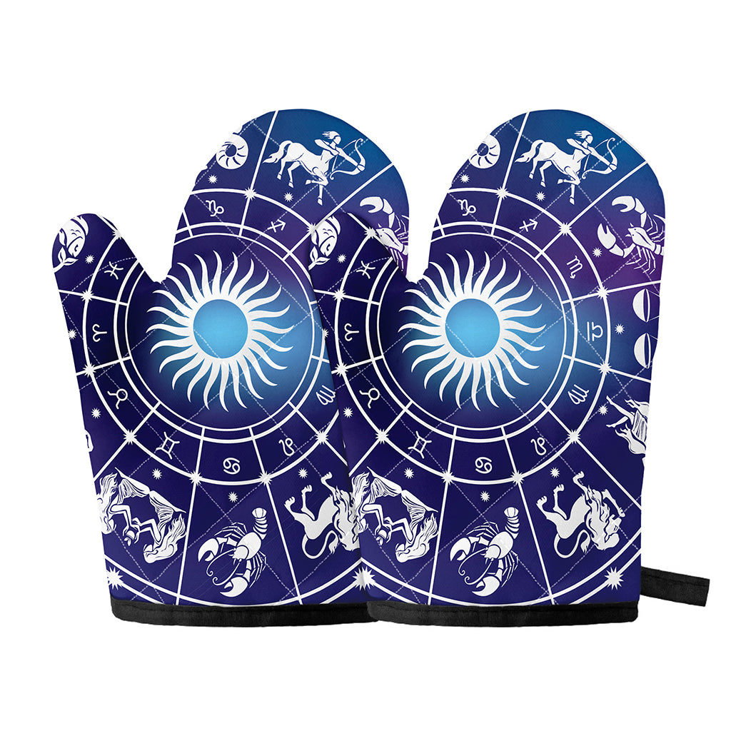 Zodiac Horoscopes Print Oven Mitts